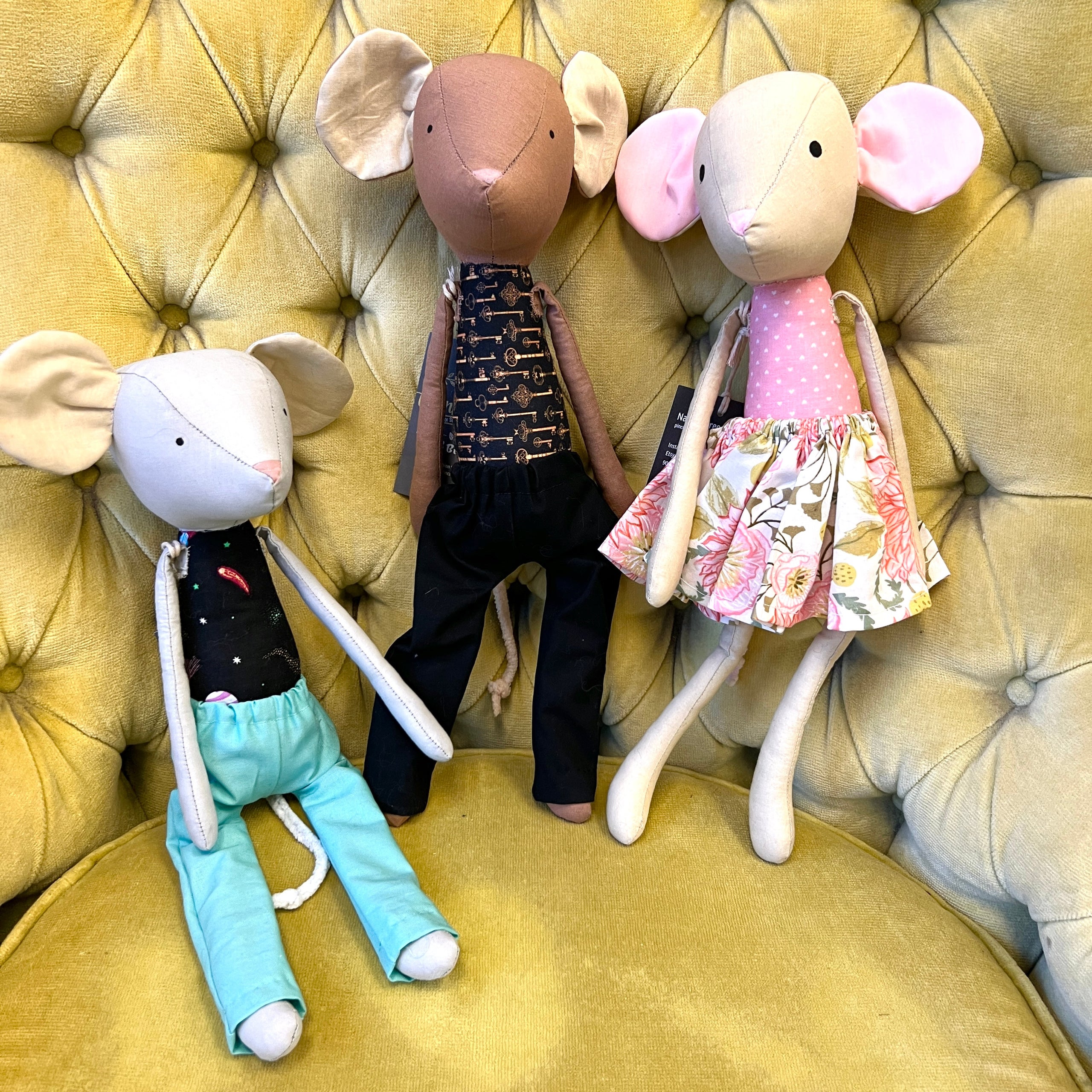 Pincushion Studios - Fabric Mouse | Hoot and Howl