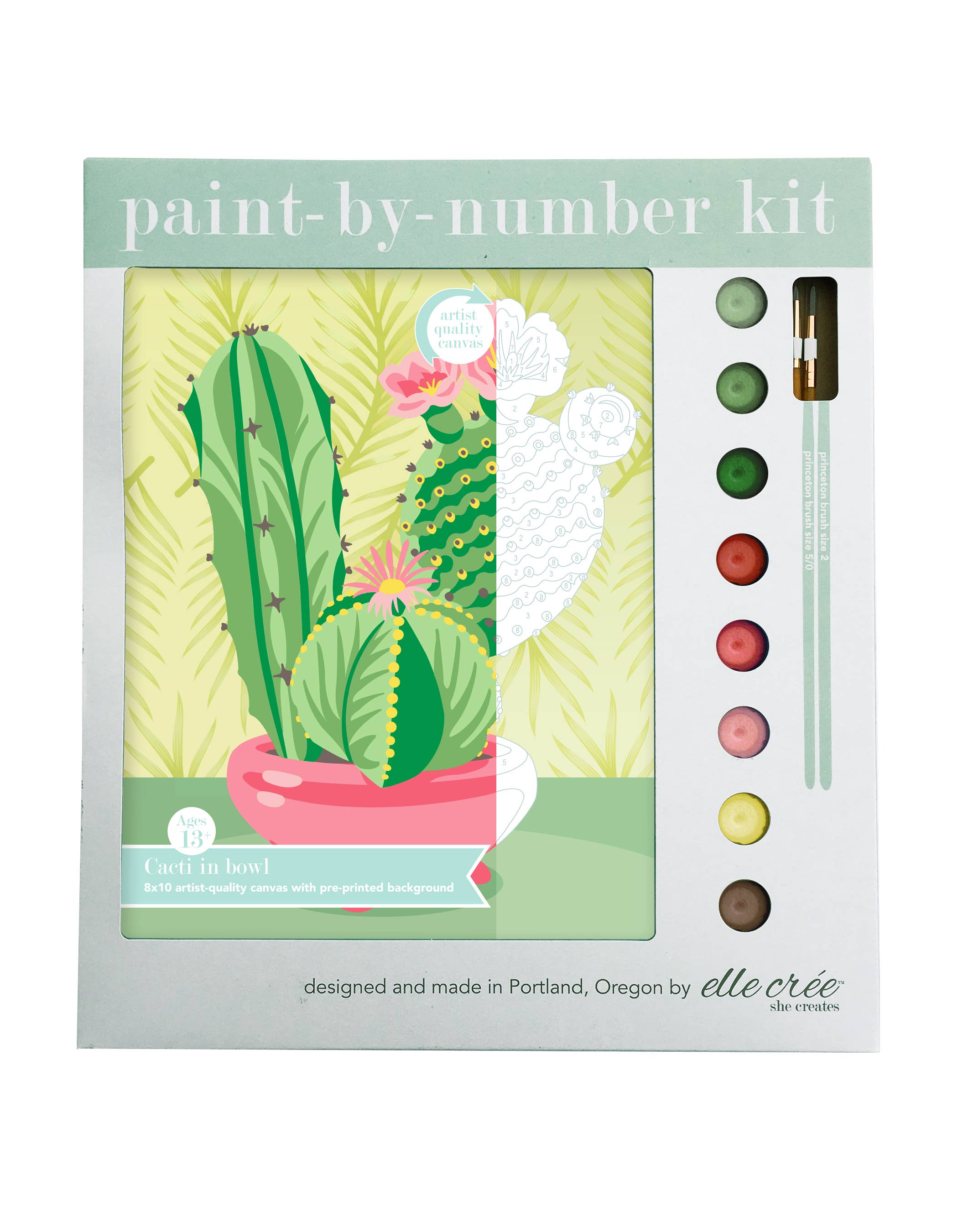 elle crée Paint-by-Number Kits at Art & Fiber